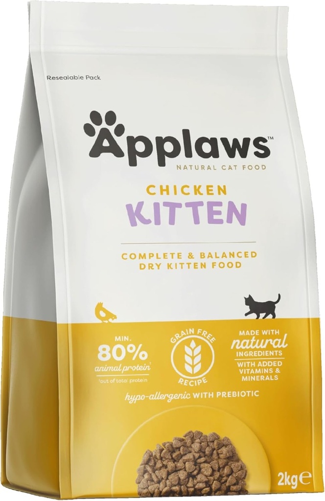 [202303_2KG-NA] Applaws Chicken Dry Kitten Food 2kg