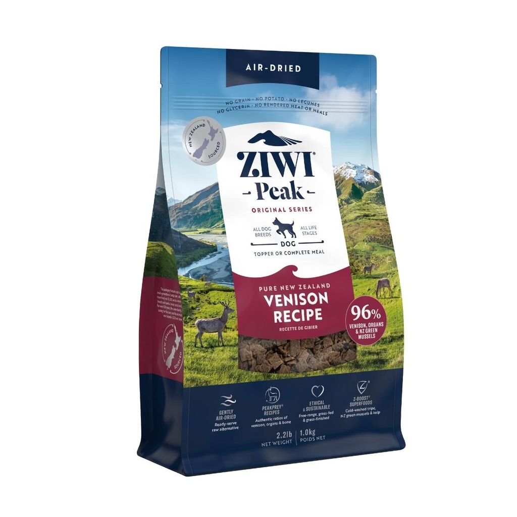 [202205_1KG-NA] ZIWI Peak Air-Dried Venison Recipe Dry Dog Food (1KG)