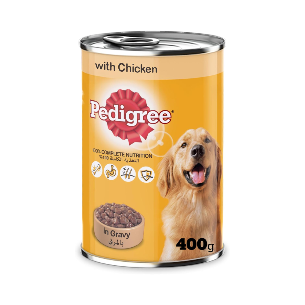 Pedigree Chicken Chunks in Gravy Wet Dog Food 400G