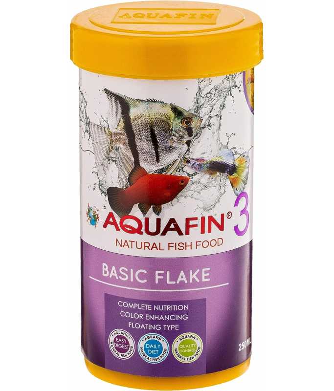 KW Zone Aquafin Basic Flake Fish Food 250ml