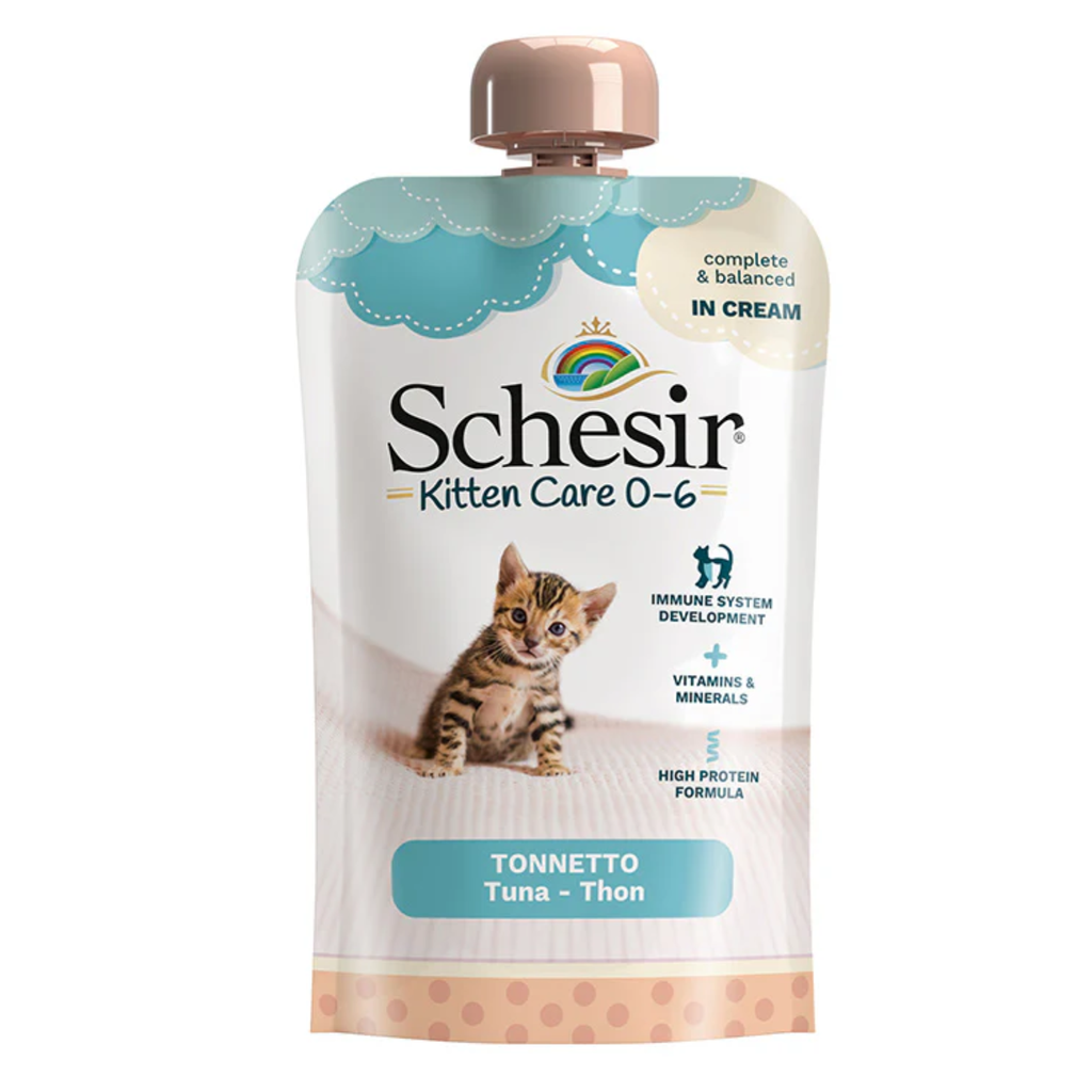 Schesir Kitten Pouch Cream 0-6 Months Tuna 150g