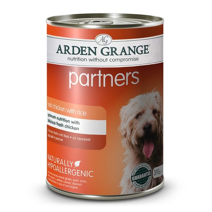 [AG819015] Arden Grange Partners Chicken, Rice & Vegetables Wet Dog Food 395g