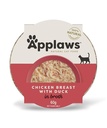Applaws Chicken Breast with Duck in Broth Wet Cat Food 60g
