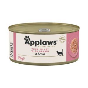 Applaws Tuna Fillet with Prawn in Broth Wet Cat Food 156g