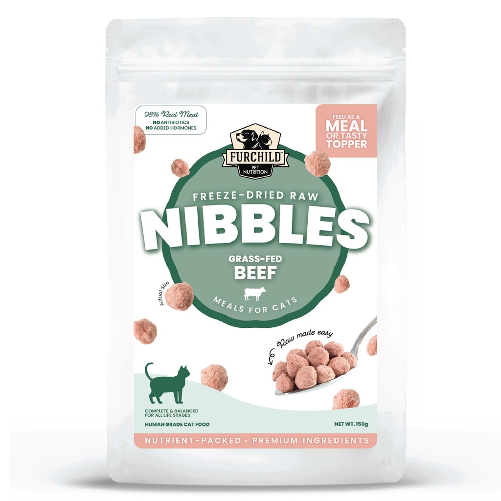 Furchild Freeze-dried Grass-fed Beef Nibbles 150g