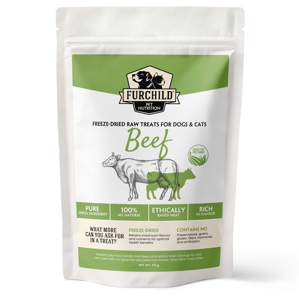 Furchild Freeze-dried Grass-fed Beef Treats 50g