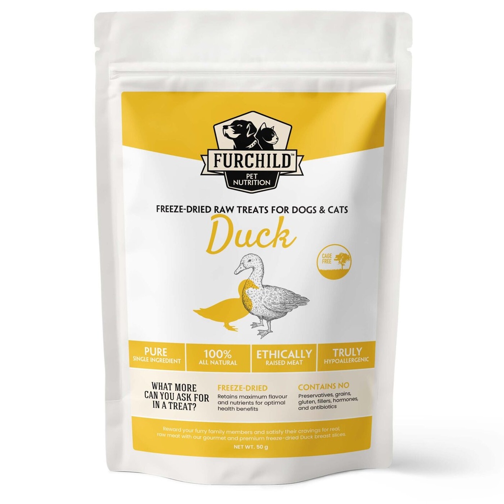 Furchild Freeze-dried Cage-free Duck Breast Treats 50g