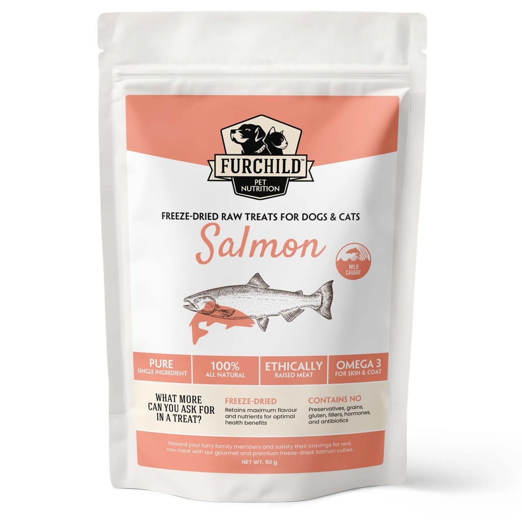 [FCP-PTD-00172] Furchild Freeze-dried Wild-caught Salmon Treats 50g