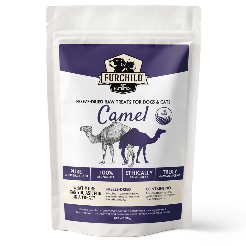 Furchild Freeze-dried Free-range Camel Treats 50g